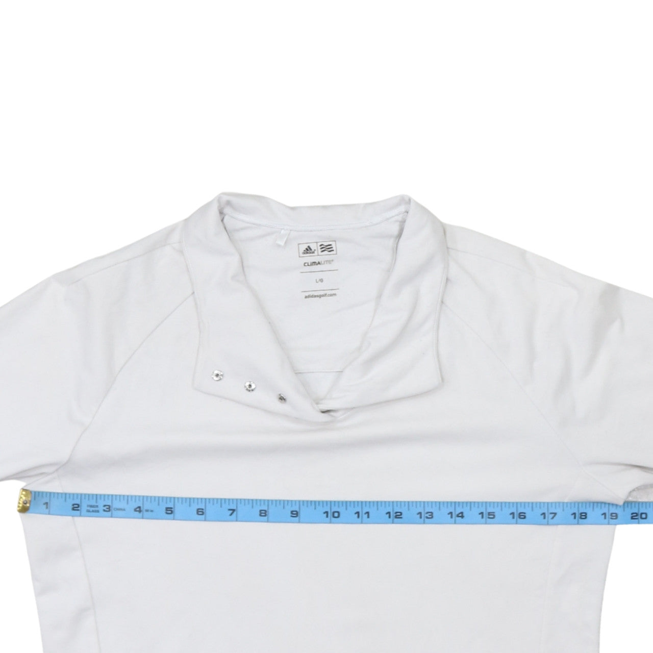 Adidas Men's White Climalite Golf Sweatshirt Size L Pullover Mock Neck