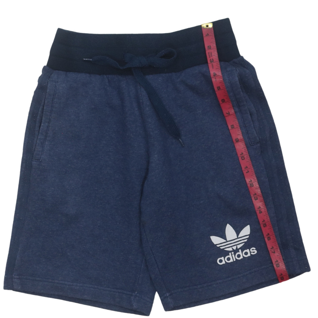 Adidas Men's Blue Sweat Shorts S Elastic Waist Casual
