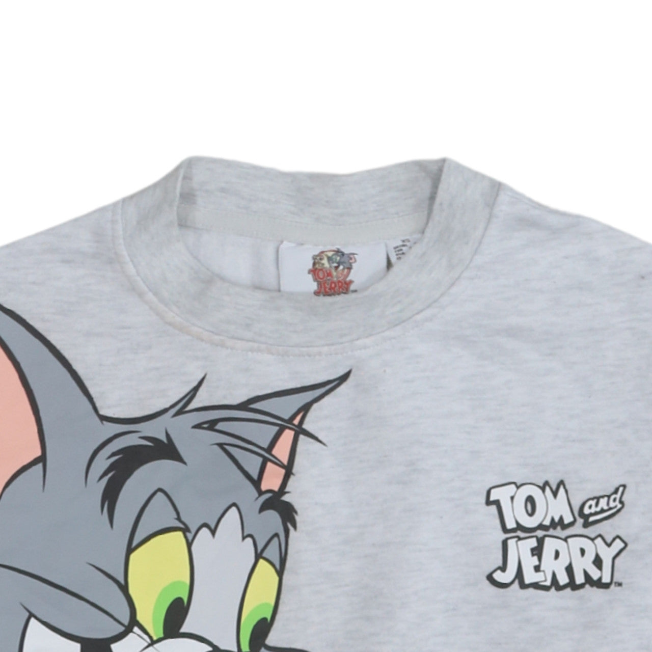 Tom & Jerry Grey Pullover Sweatshirt XS Women Cartoon Print