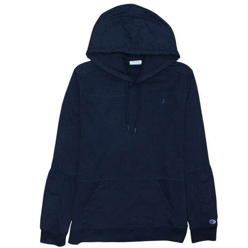 Champion Men Navy Blue Pullover Hoodie XL Cotton Blend