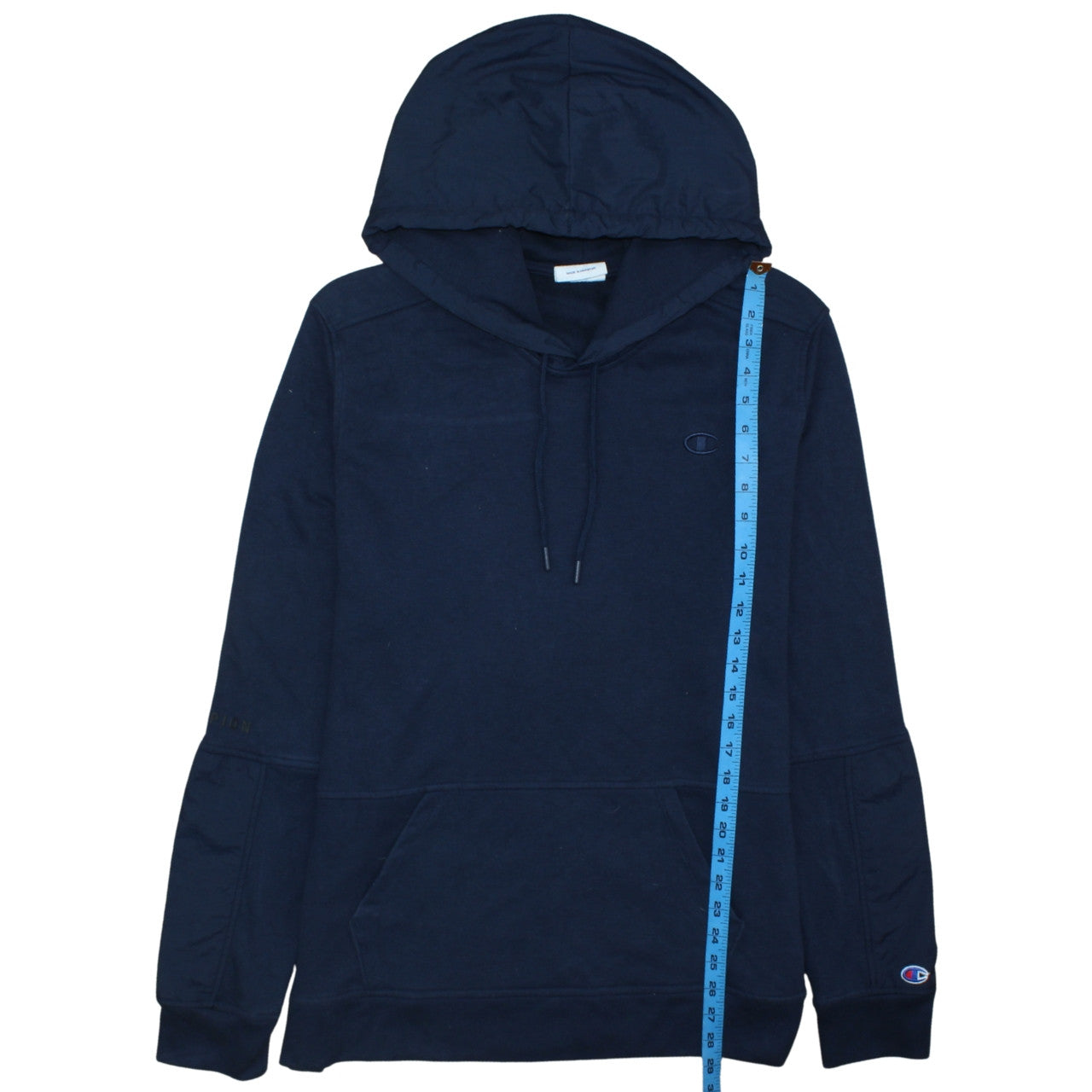 Champion Men Navy Blue Pullover Hoodie XL Cotton Blend