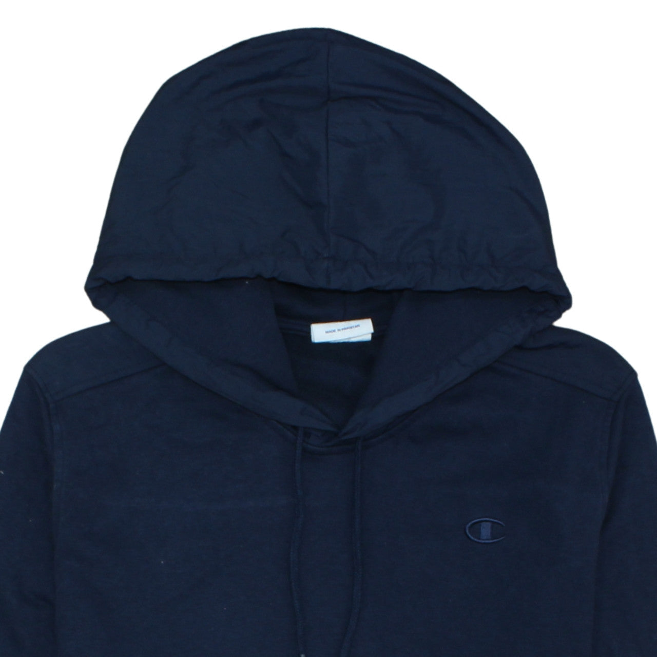 Champion Men Navy Blue Pullover Hoodie XL Cotton Blend