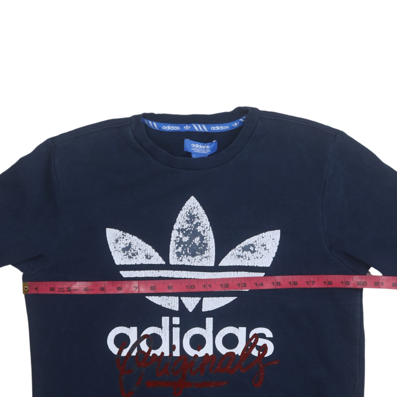 Adidas Originals Men's Blue Crew Neck Pullover Sweatshirt S