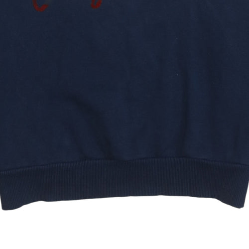 Adidas Originals Men's Blue Crew Neck Pullover Sweatshirt S