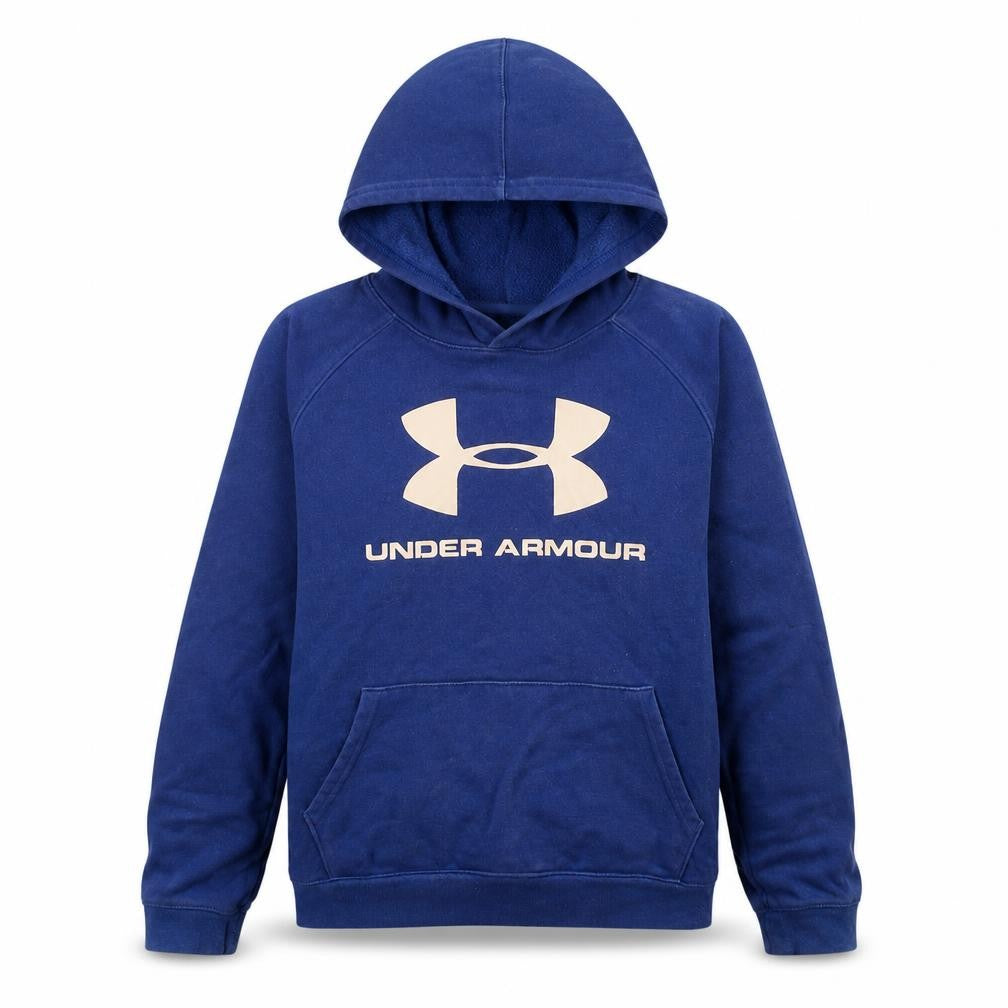Under Armour Boys Blue XL Pullover Hoodie ColdGear Fleece Sweatshirt