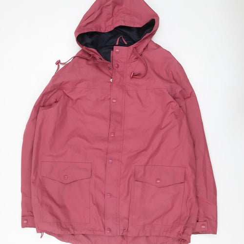 Cotton Traders Men's Dark Rose Hooded Parka Jacket XL