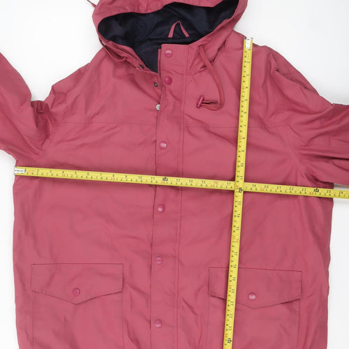 Cotton Traders Men's Dark Rose Hooded Parka Jacket XL