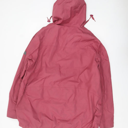 Cotton Traders Men's Dark Rose Hooded Parka Jacket XL
