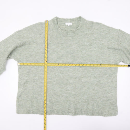 Simply Be Womens Green Plus Size 28/30 Crew Neck Knit Jumper