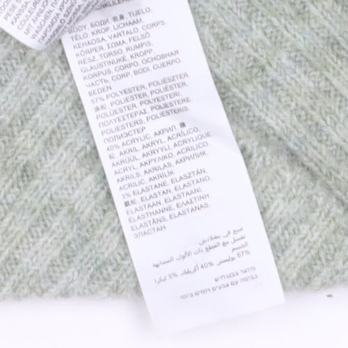 Simply Be Womens Green Plus Size 28/30 Crew Neck Knit Jumper