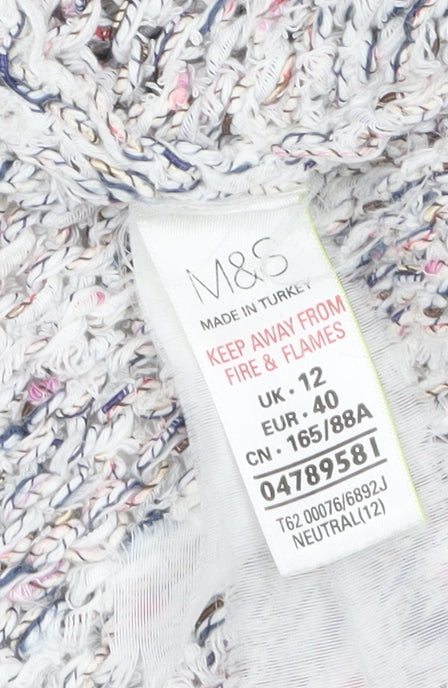 Marks and Spencer Women's Multicoloured Knit Cardigan Size 12