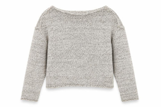 Front view of Nobody’s Child Women Beige Knit Chunky jumper, size L