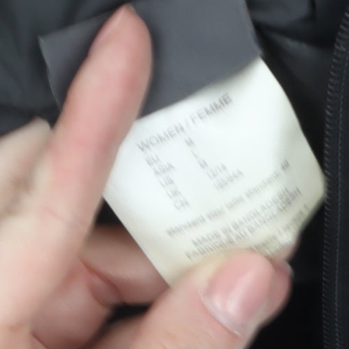 Jack Wolfskin Women Black Hooded Puffer Jacket Size 14