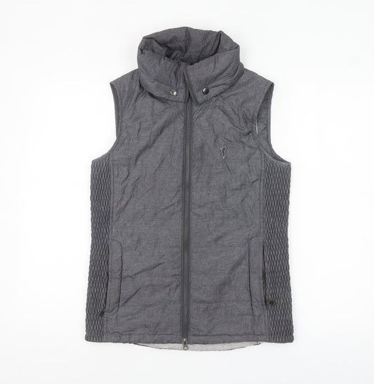 GOLFINO Women's Grey Lightweight Quilted Waistcoat Size 12