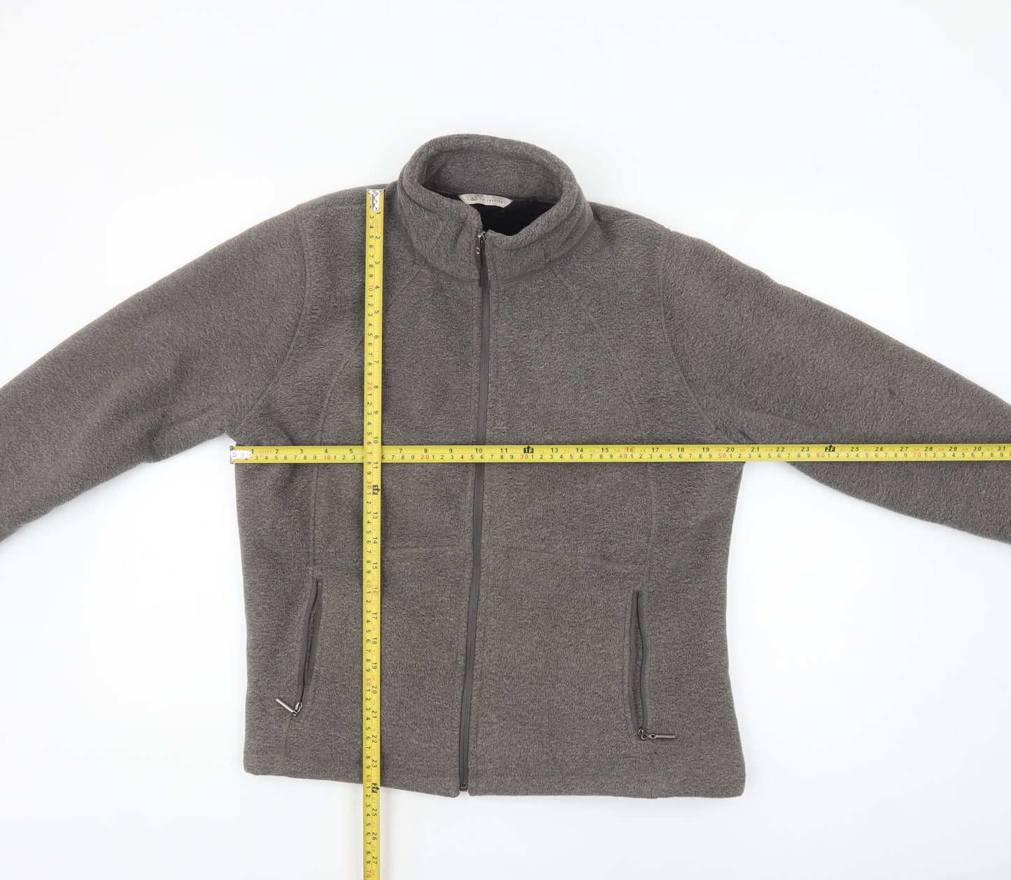 Marks and Spencer Women’s Grey Fleece Full Zip Jacket Size 16