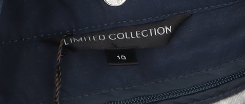 Marks and Spencer Women’s Navy Parka Jacket Size 10 Hooded Drawstring