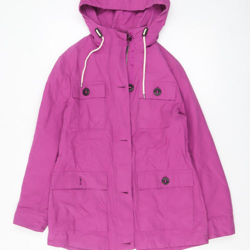 Marks and Spencer Women's Pink Hooded Parka Jacket Size 10