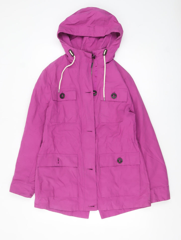 Marks and Spencer Women's Pink Hooded Parka Jacket Size 10