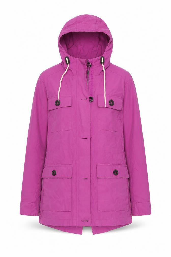 Front view of Marks & Spencer Women's Pink Hooded Parka Jacket, size 10