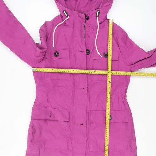 Marks and Spencer Women's Pink Hooded Parka Jacket Size 10