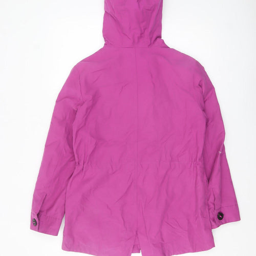 Marks and Spencer Women's Pink Hooded Parka Jacket Size 10
