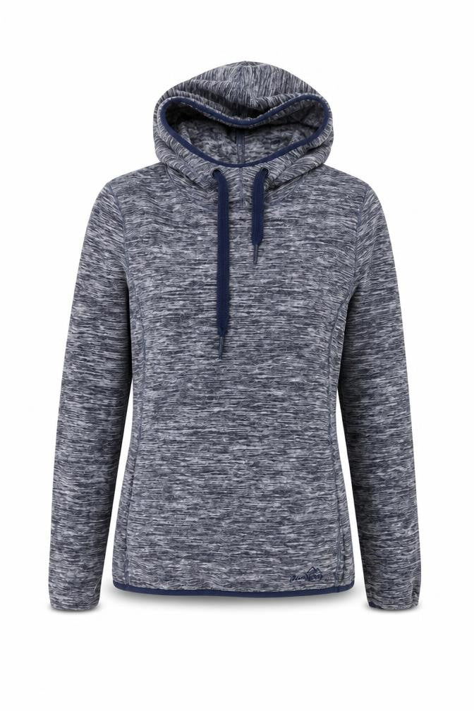 Front view of Peter Storm Women’s Blue Pullover Hoodie, size UK 8, Polyester Fleece