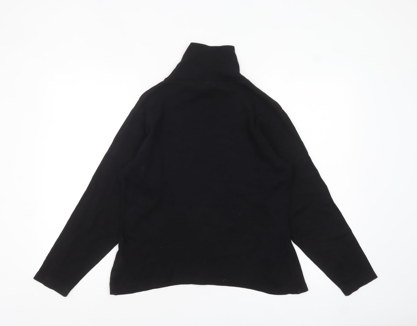 Trespass Women Black L Long Sleeve Roll Neck Cotton Top