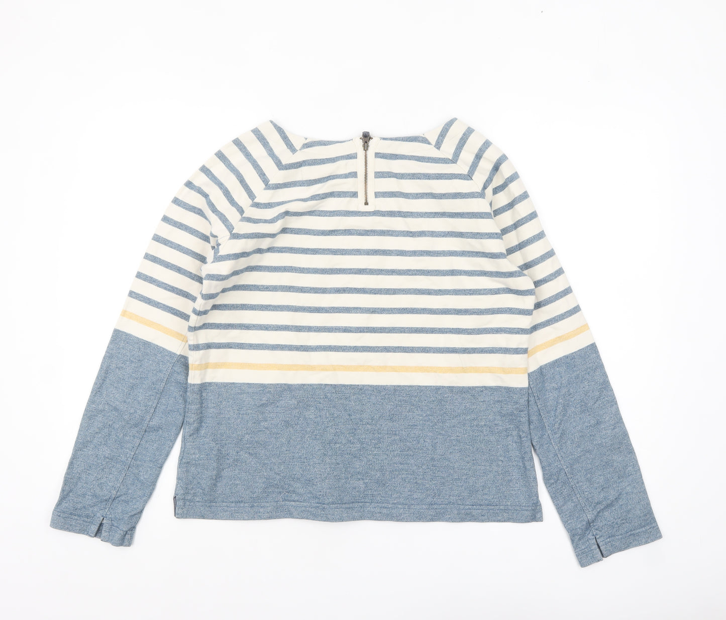 Seasalt Women’s Blue Striped Cotton Long Sleeve Tunic UK 12