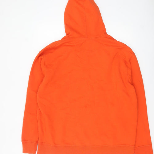Champion Men's Orange XL Pullover Hoodie with Logo Graphic
