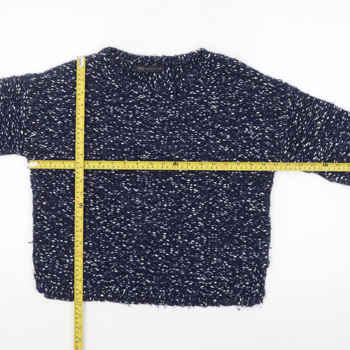 Marks and Spencer Women’s Blue Mix Chunky Knit Jumper Small