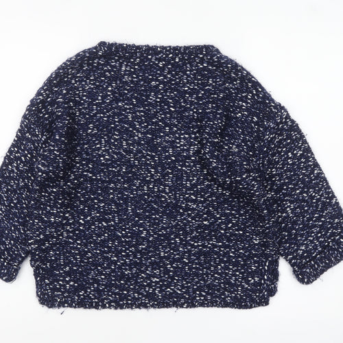 Marks and Spencer Women’s Blue Mix Chunky Knit Jumper Small