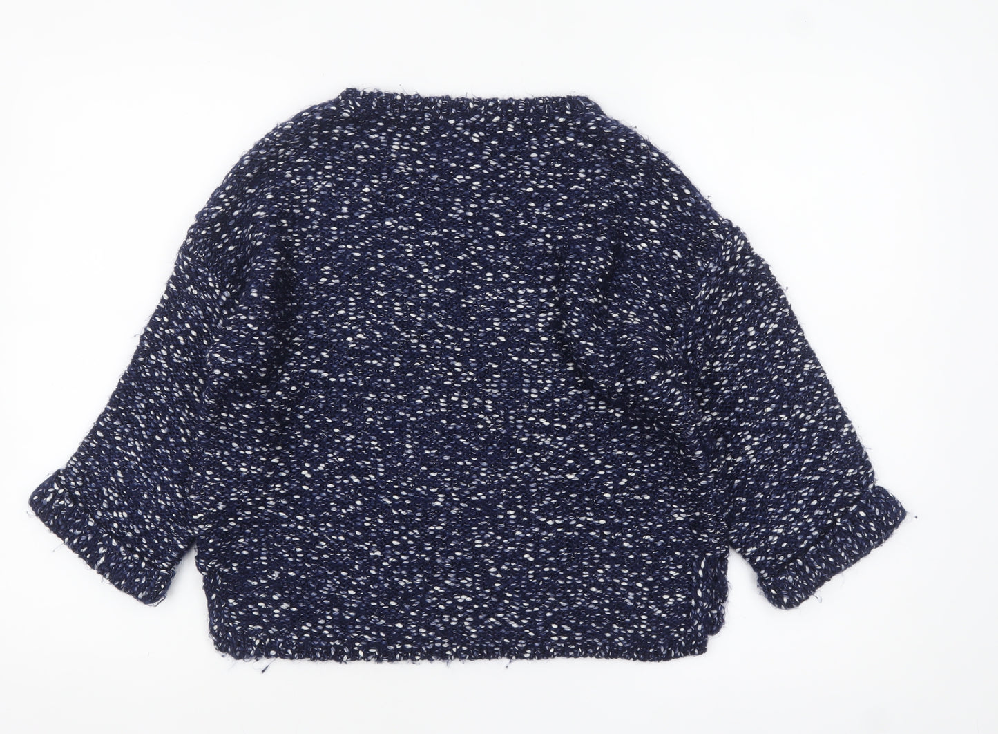Marks and Spencer Women’s Blue Mix Chunky Knit Jumper Small