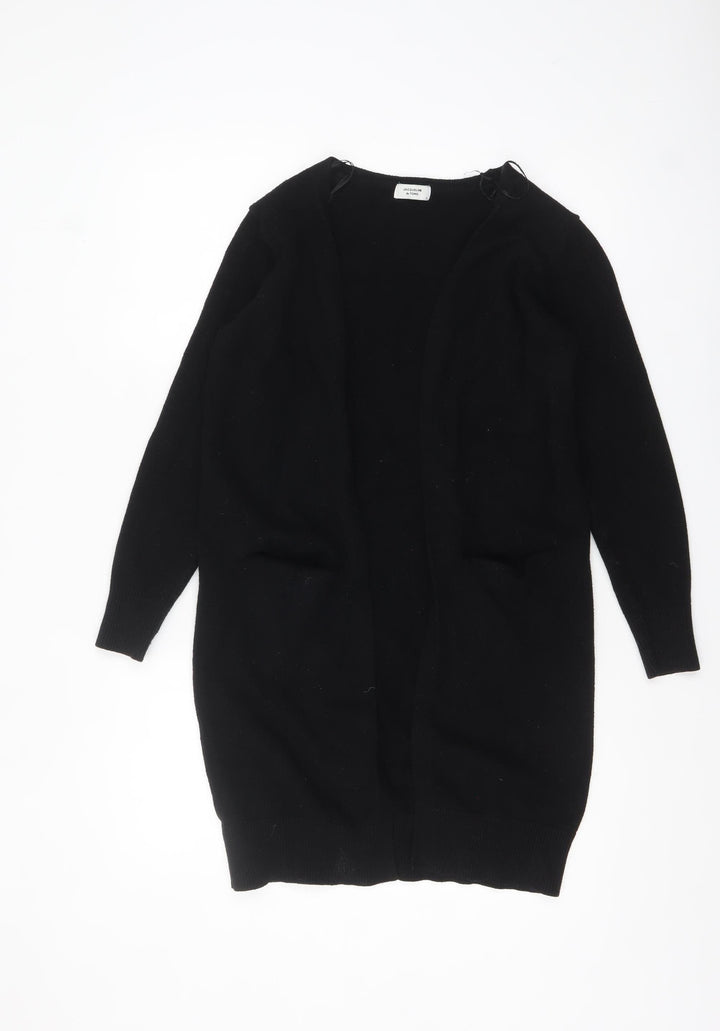 Jacqueline de Yong Womens Black Long Knit Cardigan Medium