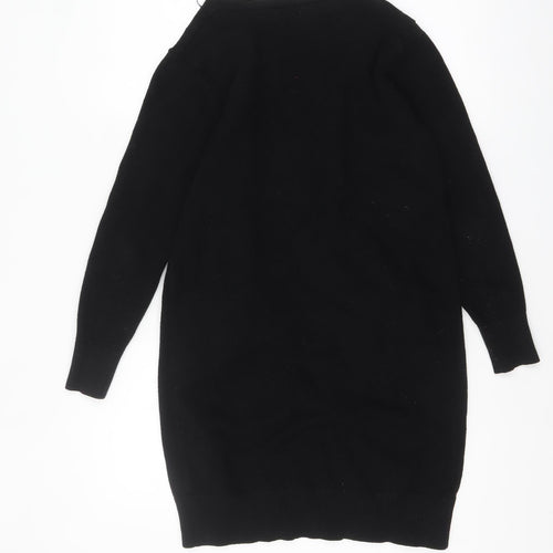 Jacqueline de Yong Womens Black Long Knit Cardigan Medium