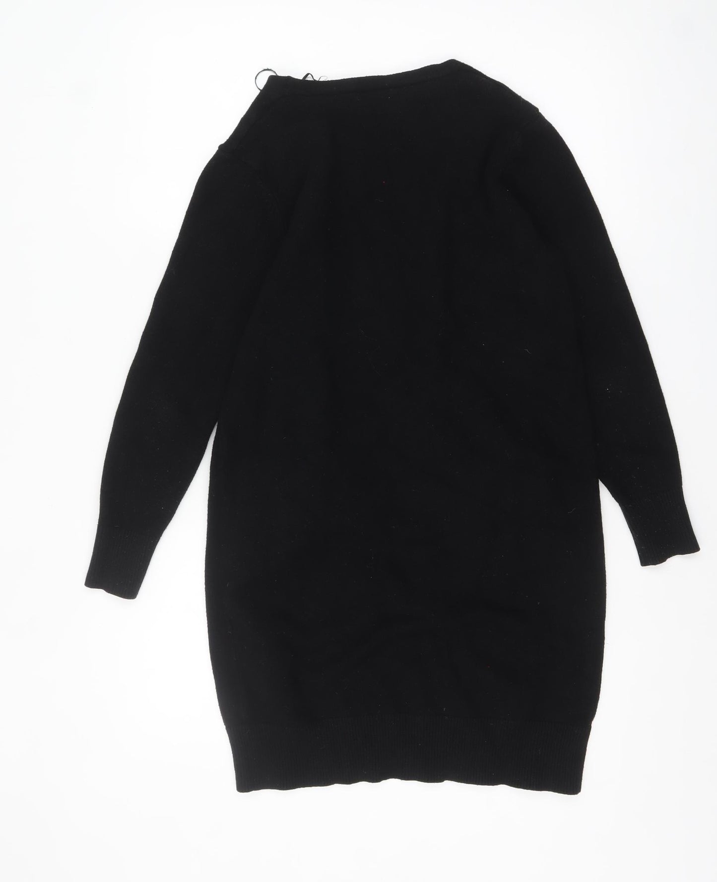 Jacqueline de Yong Womens Black Long Knit Cardigan Medium