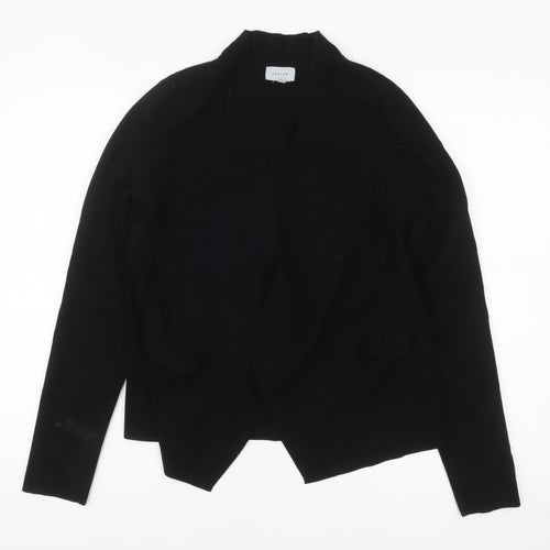 Jigsaw Womens Black Knit Cardigan M Viscose Blend Long Sleeve