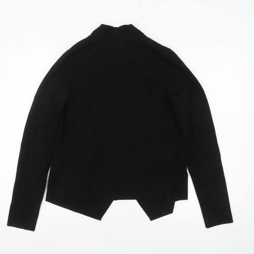 Jigsaw Womens Black Knit Cardigan M Viscose Blend Long Sleeve