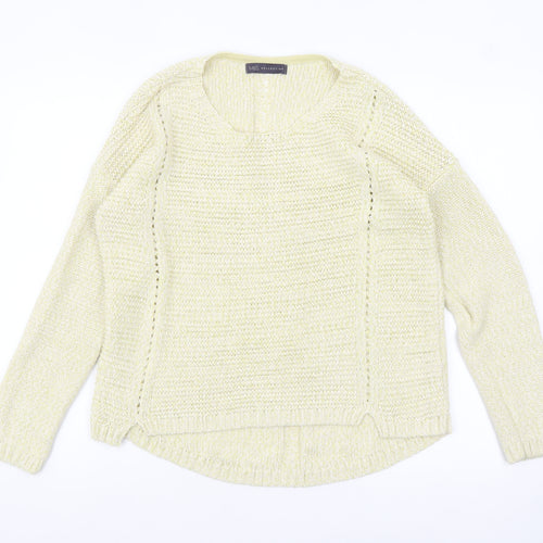 Marks and Spencer Women Beige Knit Pullover Jumper Size 14