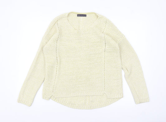 Marks and Spencer Women Beige Knit Pullover Jumper Size 14