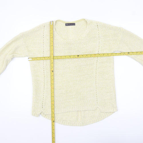 Marks and Spencer Women Beige Knit Pullover Jumper Size 14