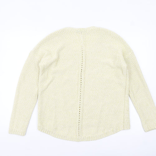 Marks and Spencer Women Beige Knit Pullover Jumper Size 14
