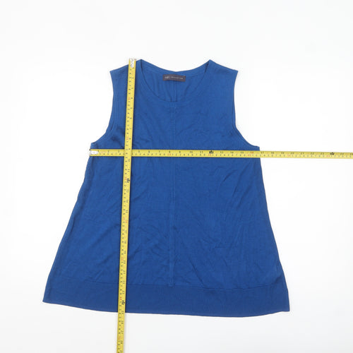 Marks and Spencer Women Blue Sleeveless Knit Tank Top Size 14
