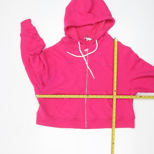 Tommy Hilfiger Women’s Pink Full Zip Hoodie XL Cotton Blend
