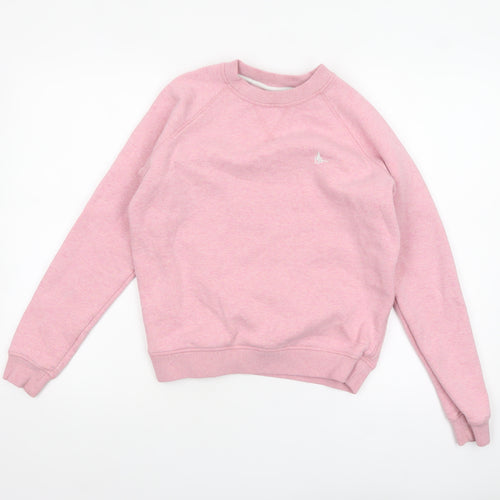 Jack Wills Womens Pink Crew Neck Pullover Sweatshirt Size UK 4
