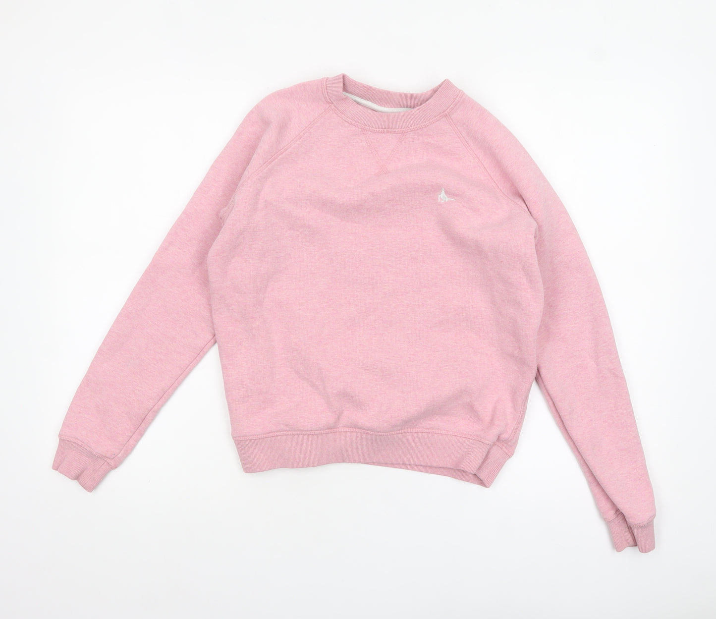 Jack Wills Womens Pink Crew Neck Pullover Sweatshirt Size UK 4