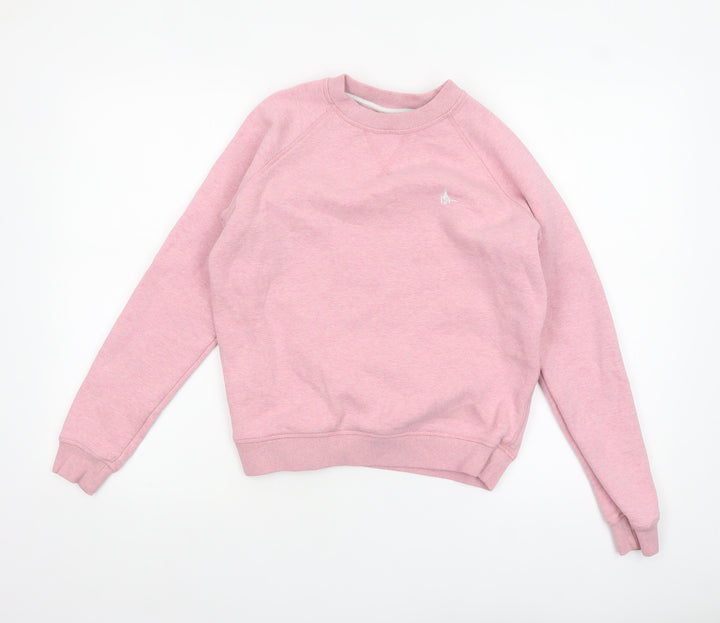 Jack Wills Womens Pink Crew Neck Pullover Sweatshirt Size UK 4