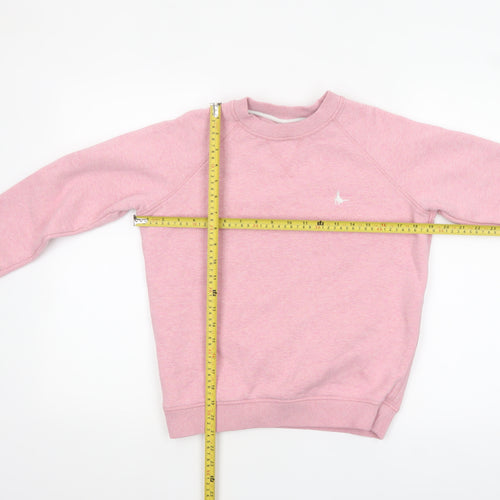 Jack Wills Womens Pink Crew Neck Pullover Sweatshirt Size UK 4