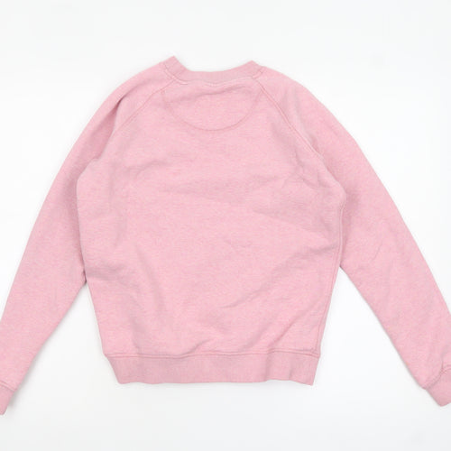 Jack Wills Womens Pink Crew Neck Pullover Sweatshirt Size UK 4