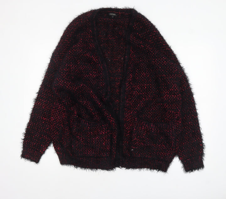 River Island Womens Multicoloured Size 16 Chunky Knit Open Cardigan