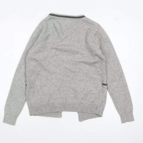 Soyaconcept Women's Grey Knit Open Cardigan Size S Lightweight